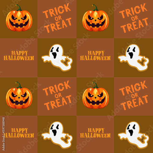 halloween seamless pattern