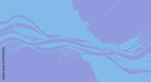 Abstract art piece featuring flowing, blended shades of light blue and lavender.