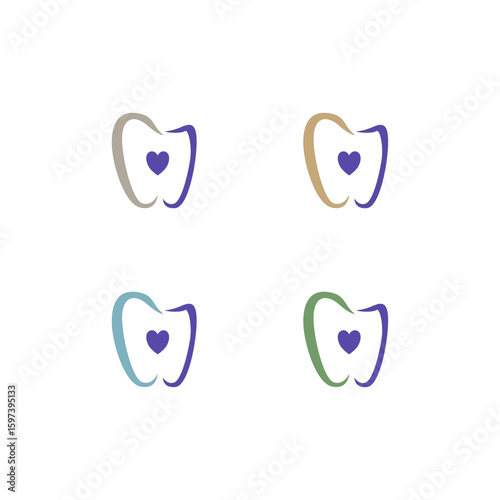 Dental Clinic, Dentist Tooth Logo Sign Symbol
