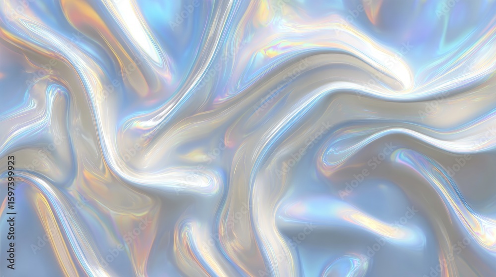 Fototapeta premium Abstract iridescent fabric texture.
