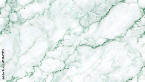 Elegant mint green marble texture with white veins
