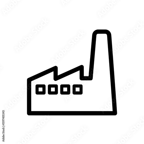 factory building with smokestack and windows
