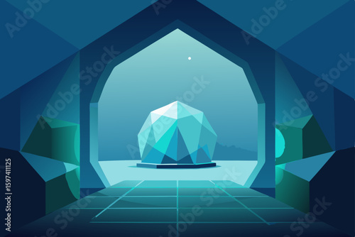 hollow mountain crystal living room where the wall 