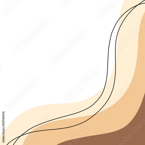 Wave vector design ilustration curve 