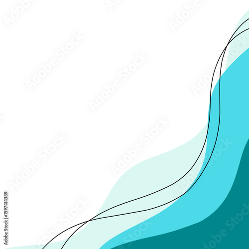 Wave vector design ilustration curve 