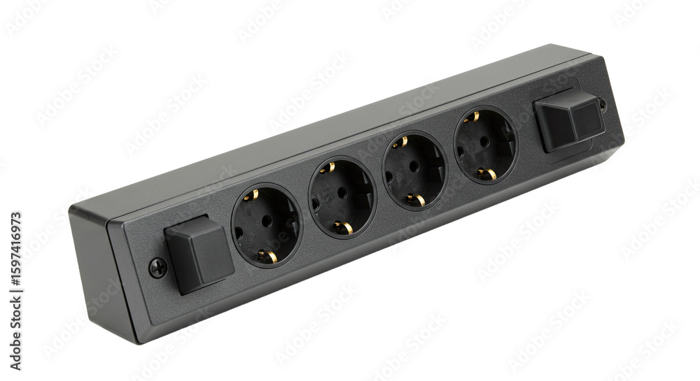 Obraz premium Modern MultiOutlet Power Strip with Switch.