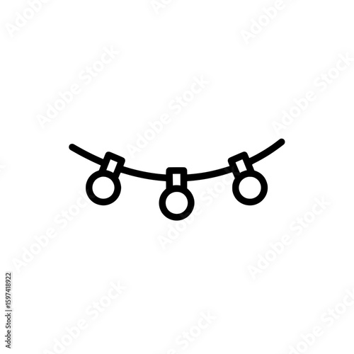 string lights hanging decoration for celebrations