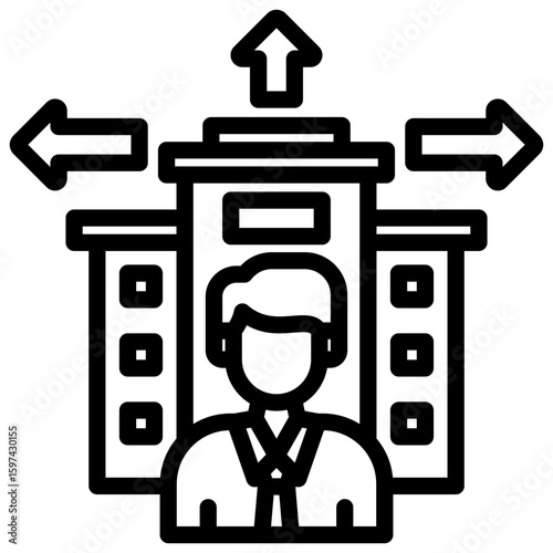 Outsourcing Icon