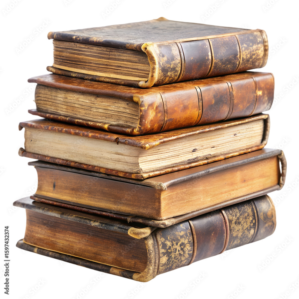 Fototapeta premium stack of old books