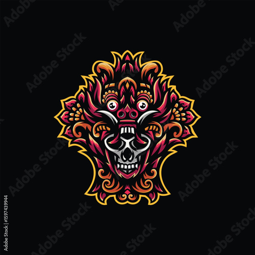 barong illustration design logo