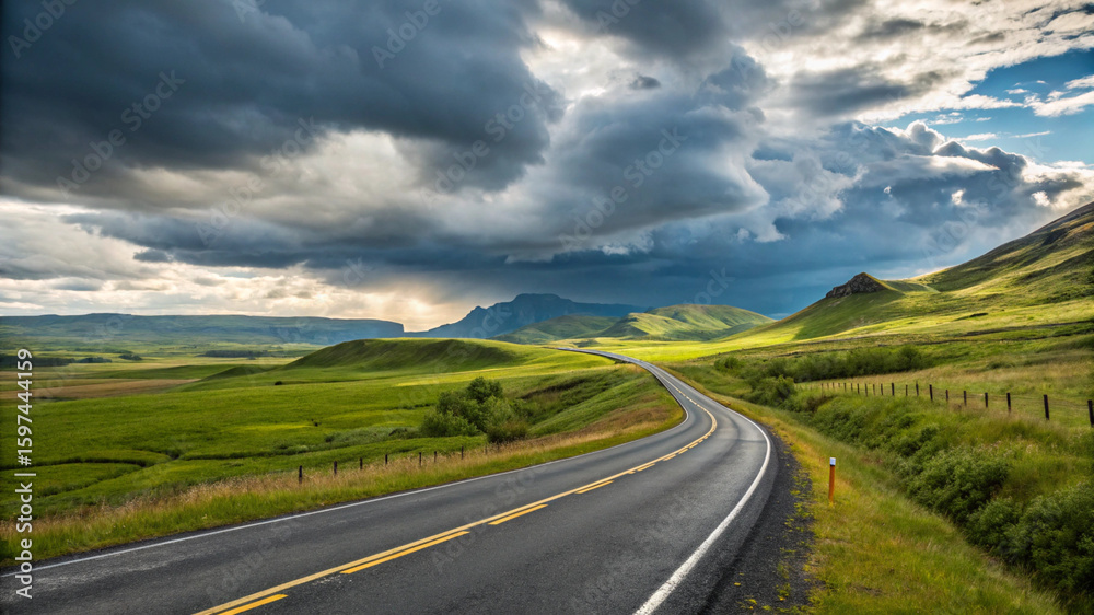 Fototapeta premium road in the mountains