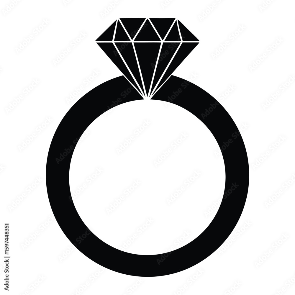 diamond ring vector illustration diamond ring vector illustration