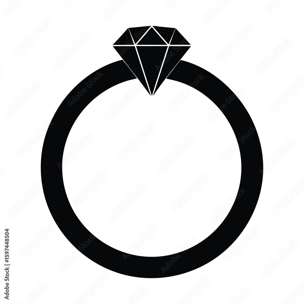 diamond engagement ring icon. diamond engagement ring icon.