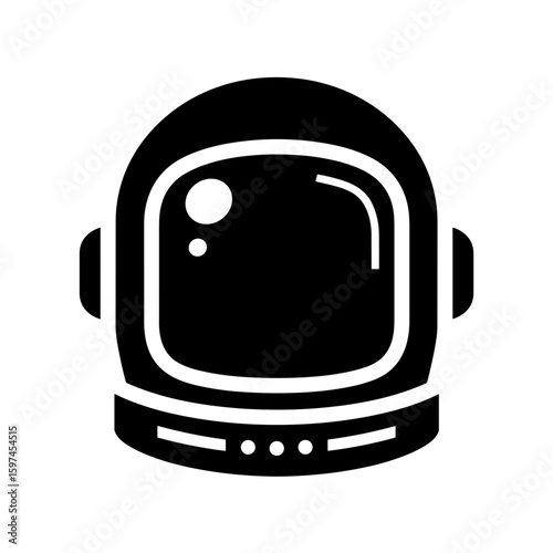 Astronaut Helmet Clipart, Vector Logo, Icon
