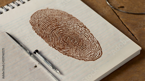 close up of a finger print