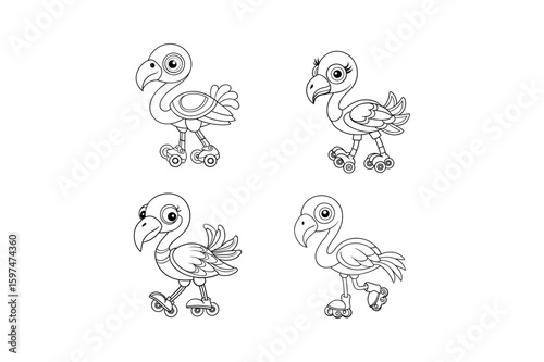 Set of buck bird vectors