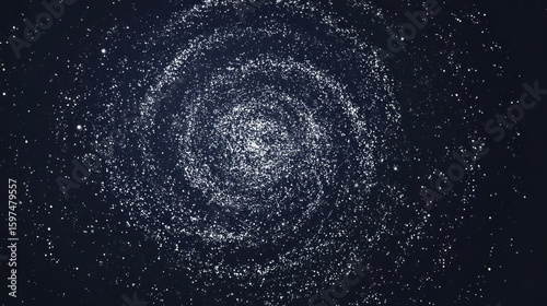 Spiral galaxy pattern against a dark backdrop.