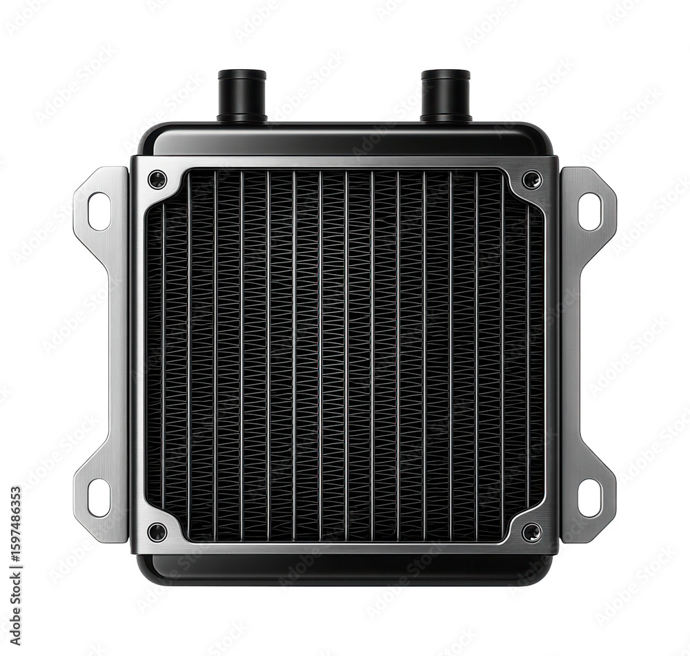 Fototapeta premium Compact radiator with single 92mm fan support for small form factor PCs