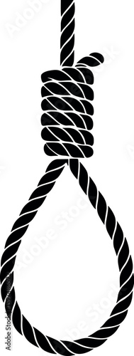 Rope Noose vector silhouette design