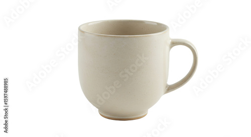 Elegant OffWhite Ceramic Coffee Mug 1.