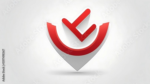 Abstract Checkmark Logo