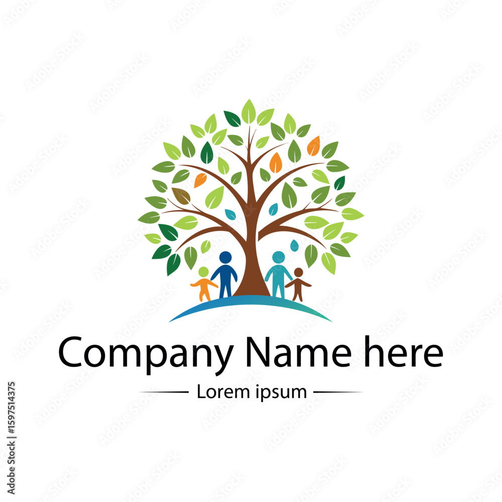 Obraz premium Family tree logo