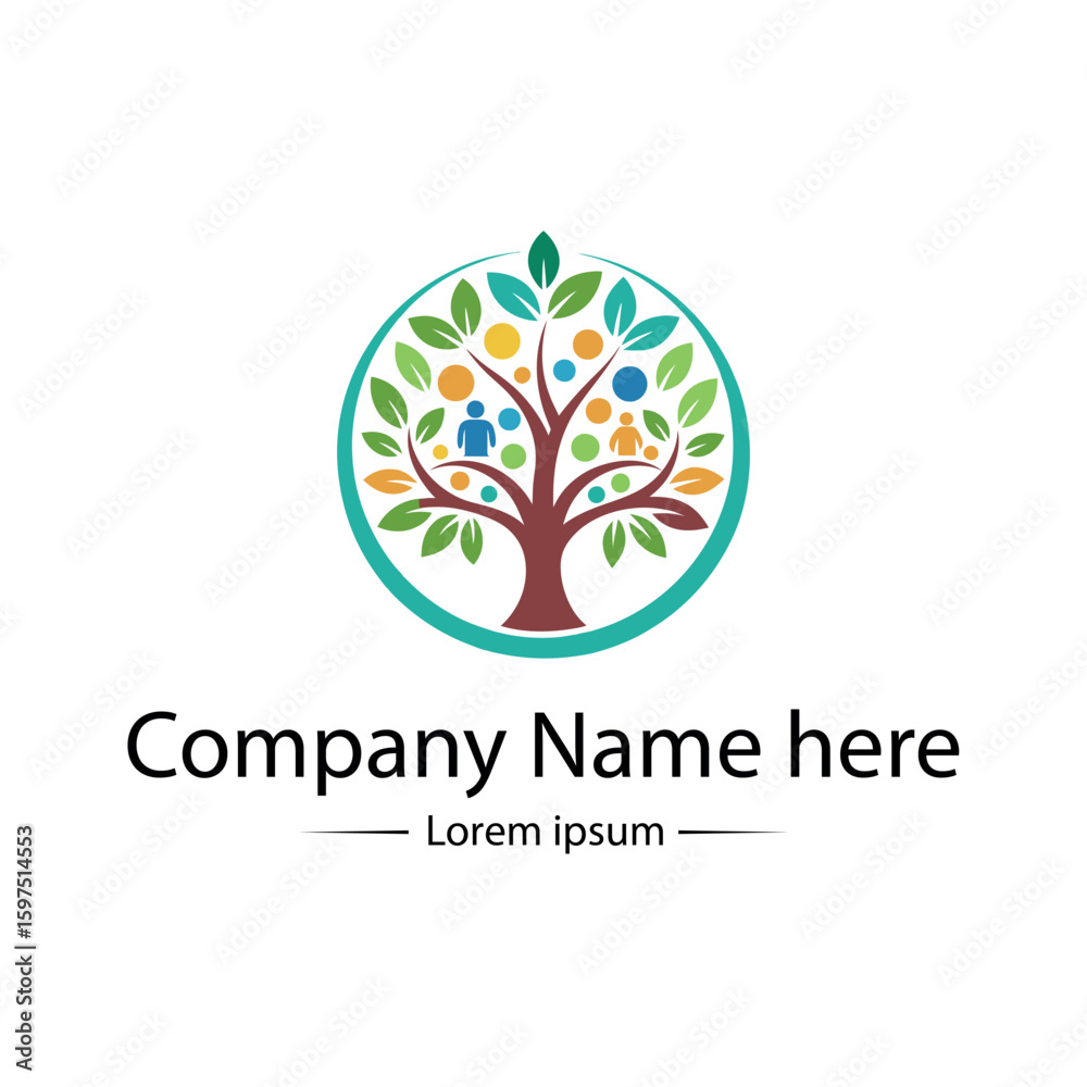 Obraz premium Family tree logo