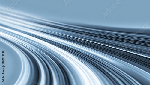 Abstract design of flowing, light-gray lines
