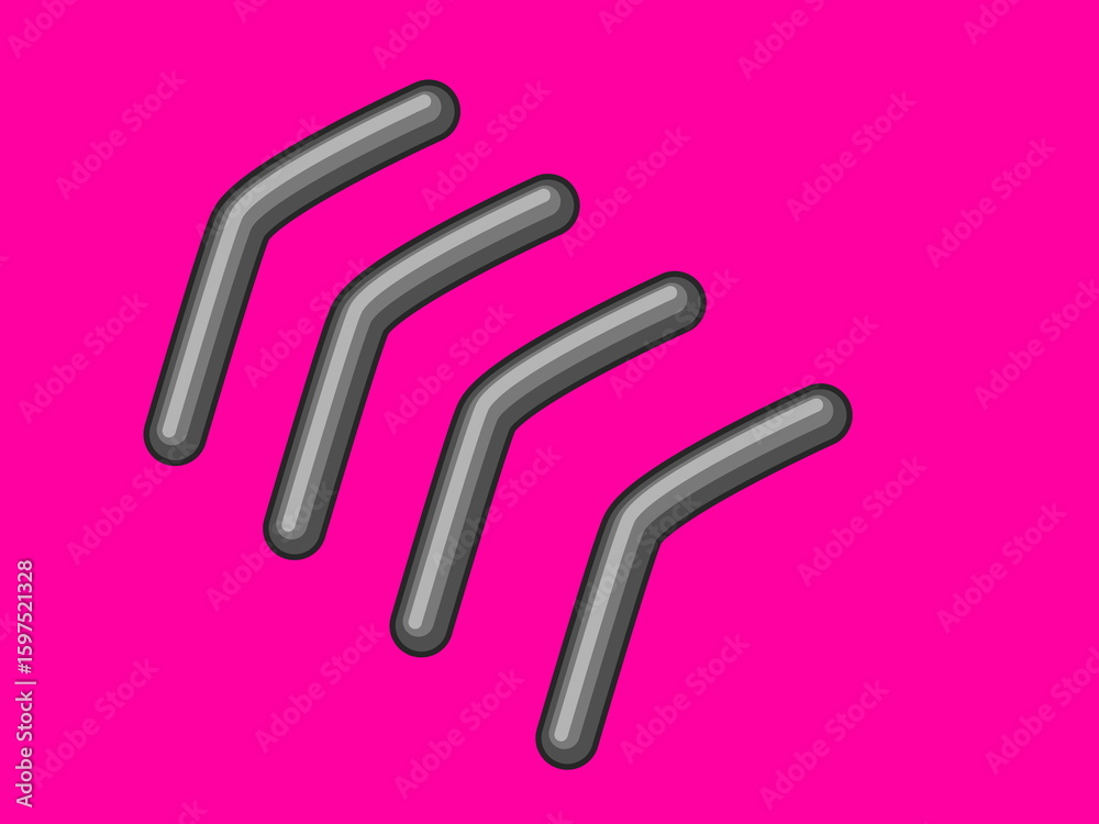 Fototapeta premium black and white paper clips