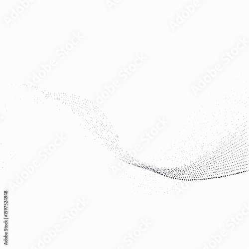 Abstract Particle Flow Dynamic Gray and White Swirling Movement