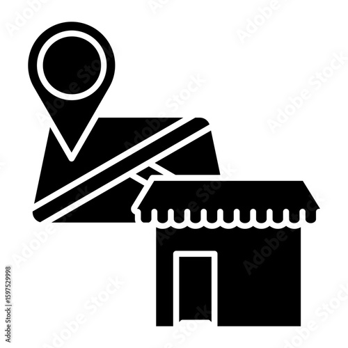 shopping center Solid icon