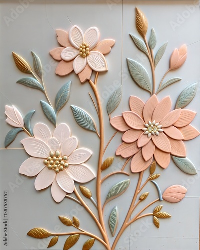 abstract  floral illustration