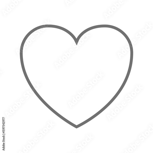 シンプルなハートのベクターイラスト_02