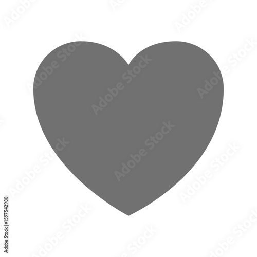 シンプルなハートのベクターイラスト_01