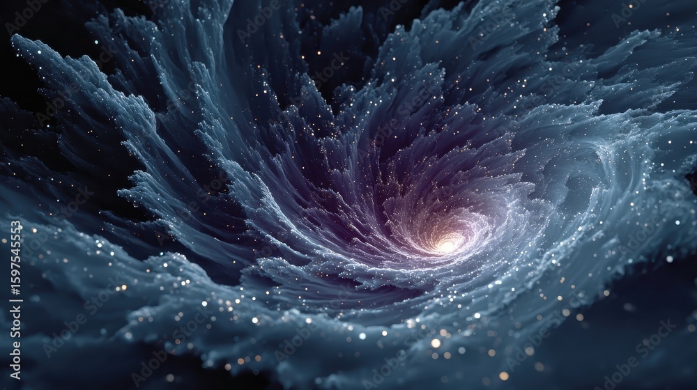 Obraz premium Cosmic Spiral Nebula Vortex