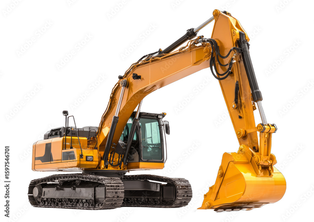 excavator isolated on white background
excavator isolated on white background