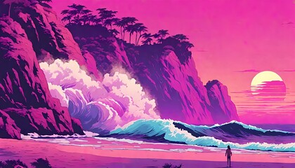 Leinwandbilder Rosa beach  © Pranav