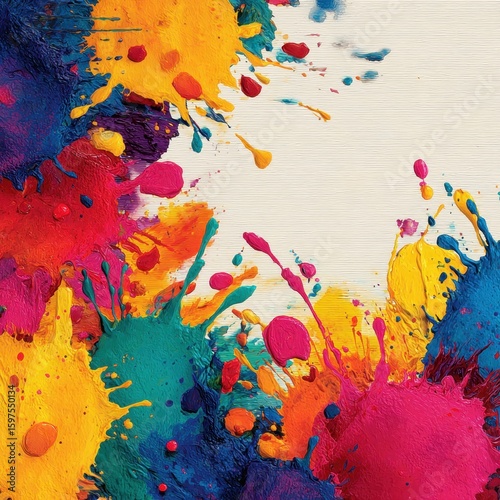 Colorful Paint Splashes
