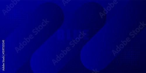 Abstract blue background with glowing geometric lines. Modern blue gradient square shape design. Futuristic technology concept. Suit for brochure,