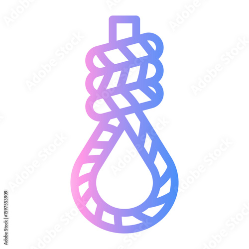 rope Line Gradient Icon