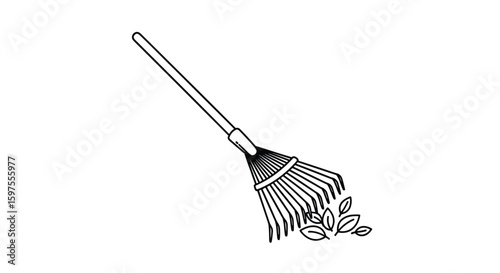 Essential lawn care tool for effortless yard debris removal and garden maintenance tasks