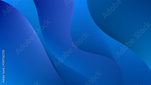 ABSTRACT BACKGROUND GRADIENT MESH SMOOTH LIQUID BLUE COLOR WITH HAND DRAWN ORGANIC SHAPES DESIGN VECTOR TEMPLATE GOOD FOR MODERN WEBSITE, WALLPAPER, COVER DESIGN 
