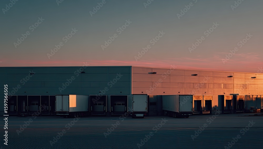 Obraz premium Warehouse at dawn