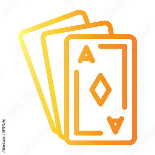 cards Line Gradient Icon