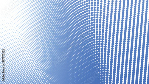 Blue Halftone Abstract Background with Polkadot Pattern for Modern Design and Digital Visuals