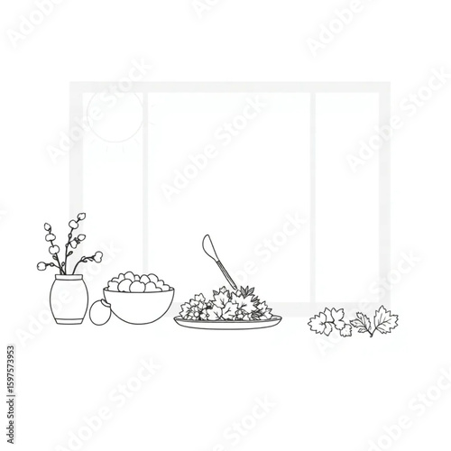 A chef plating herbs on a sunlit windowsill