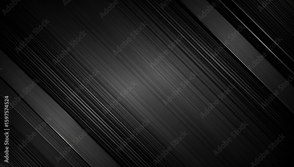 Obraz premium abstract black metal texture background with lines