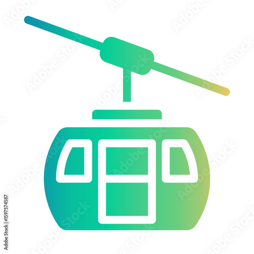cablecar Gradient icon