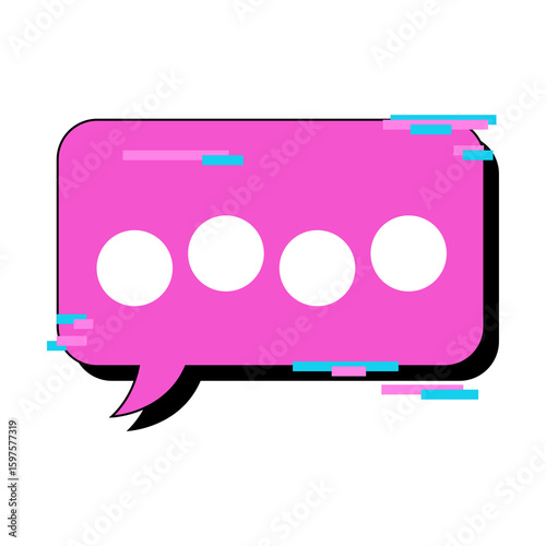 An illustration of a bubble chat.