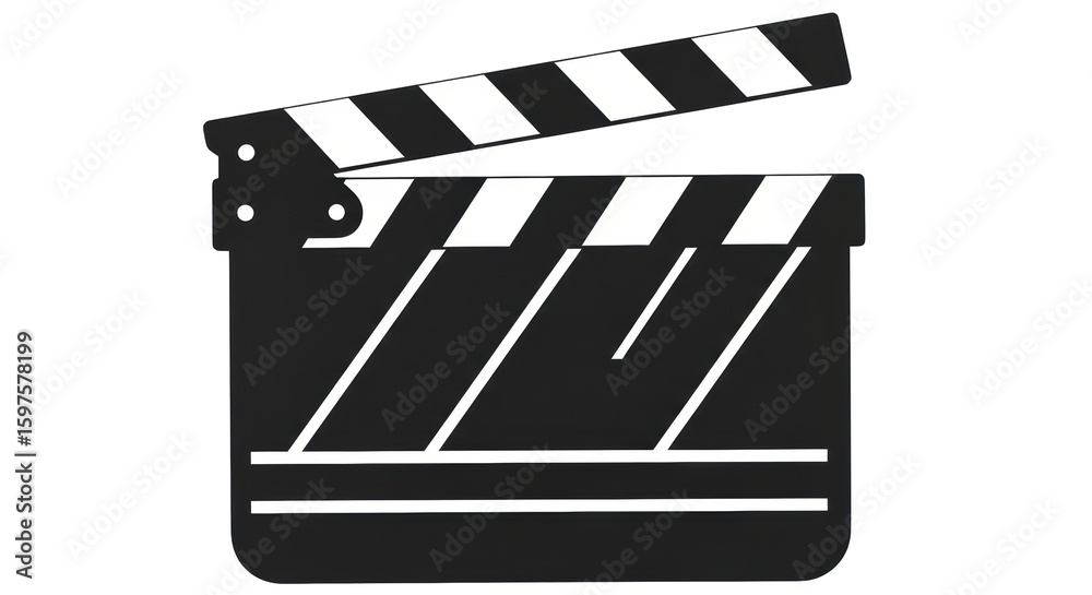 Fototapeta premium Isolated Clapperboard